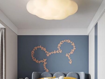 30CM LED Cloud Ceiling Lamp Chandelier Warm and Romantic Children's Room Ceiling Light for Bedroom or Girls' Room