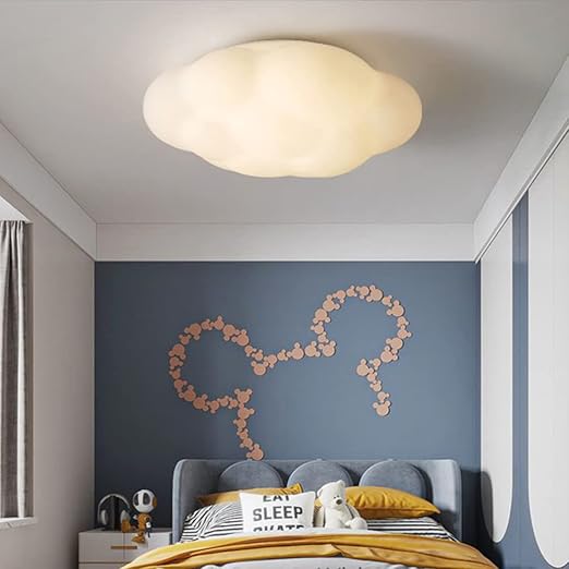 30CM LED Cloud Ceiling Lamp Chandelier Warm and Romantic Children's Room Ceiling Light for Bedroom or Girls' Room