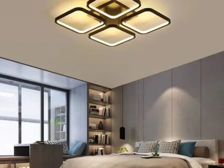 4 Square LED Flush Mounted Ceiling Light