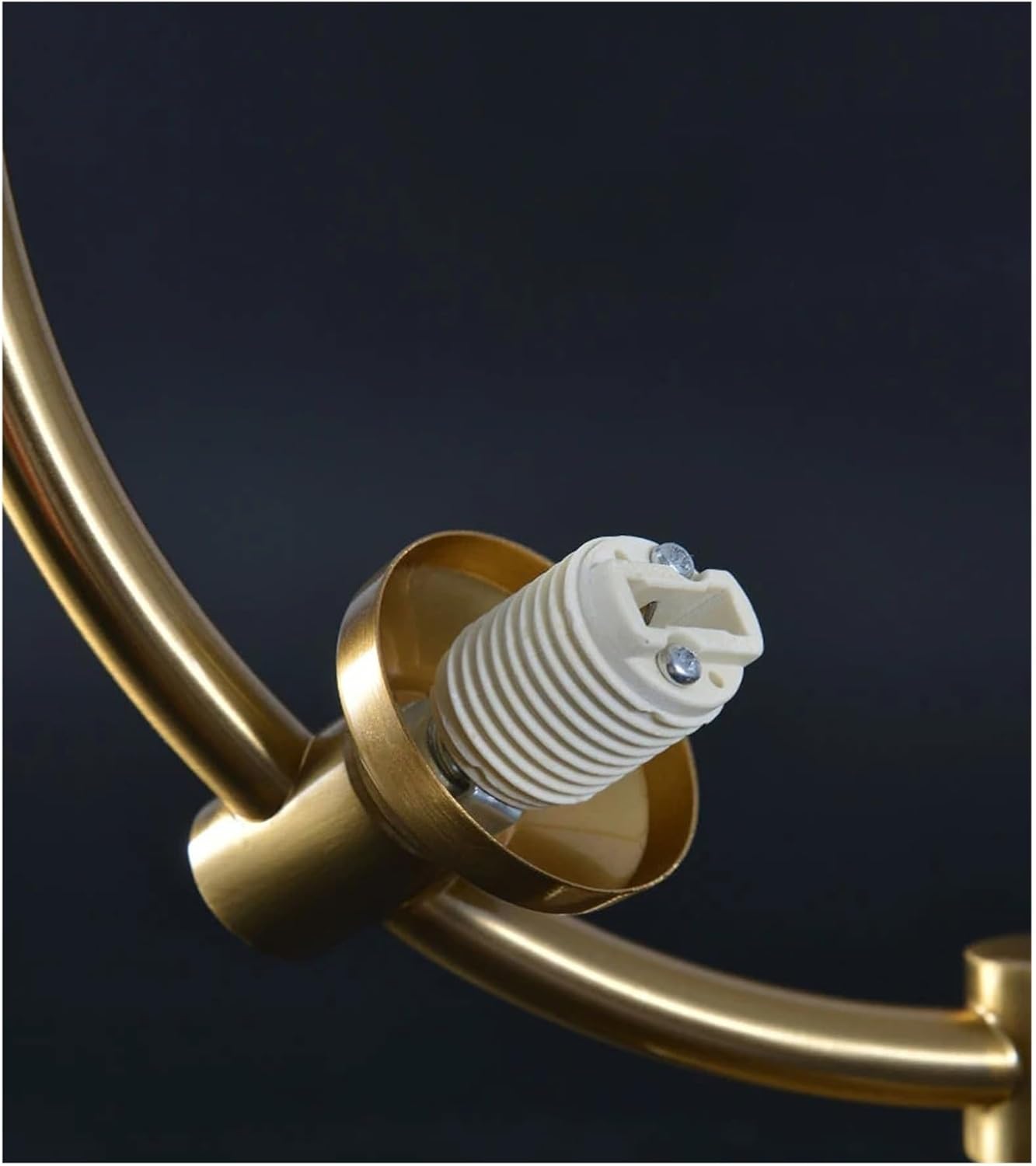 White Glass G9 Bulb Pendant Light Gold Metal Home Hanging Lamp for Dining Room Bedroom Foyer,Modern Lighting-Warm White-6lights - Image 4