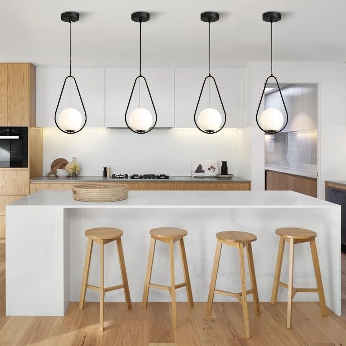 Black Joky Lights Tear Drop Pendant Light