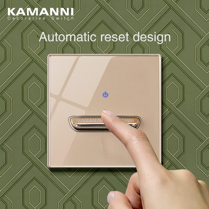4g2w Luxury Acrylic Crystal Tempered Glass Gold Switches - Image 5