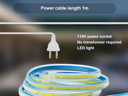 50M 220-240V AC COB Aluminium Profile Strip Light |6500K | 3000K