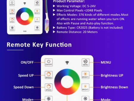 RGB IC Water Flowing LED Strip Light Controller